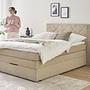 Princess Boxspringbett mit Bettkasten Beige 4