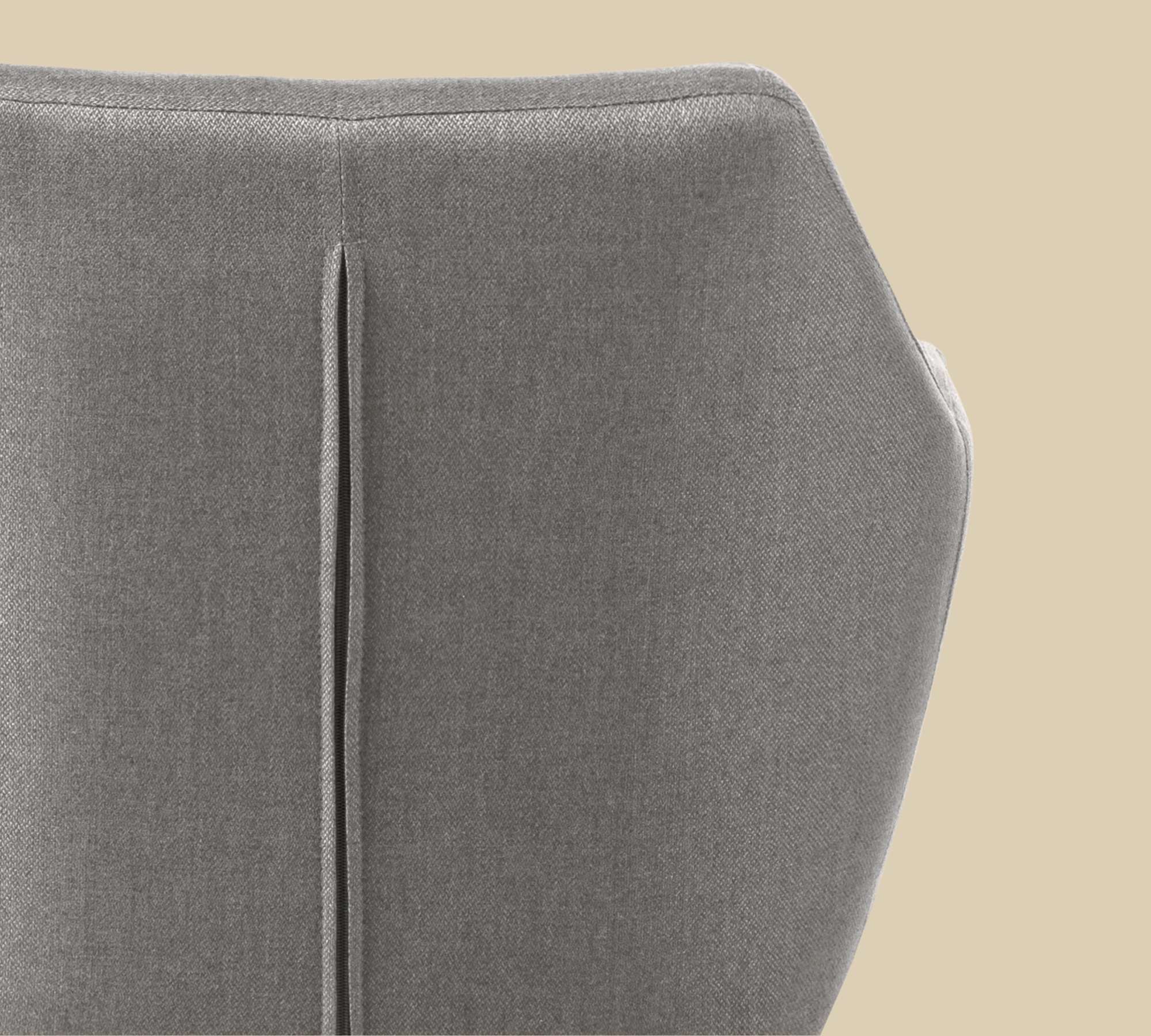 Loungesessel NICHOLAS Webstoff Cors: Granit 5