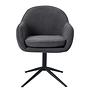 Armchair Swivel SANDO Set of 2 Anthracite 4