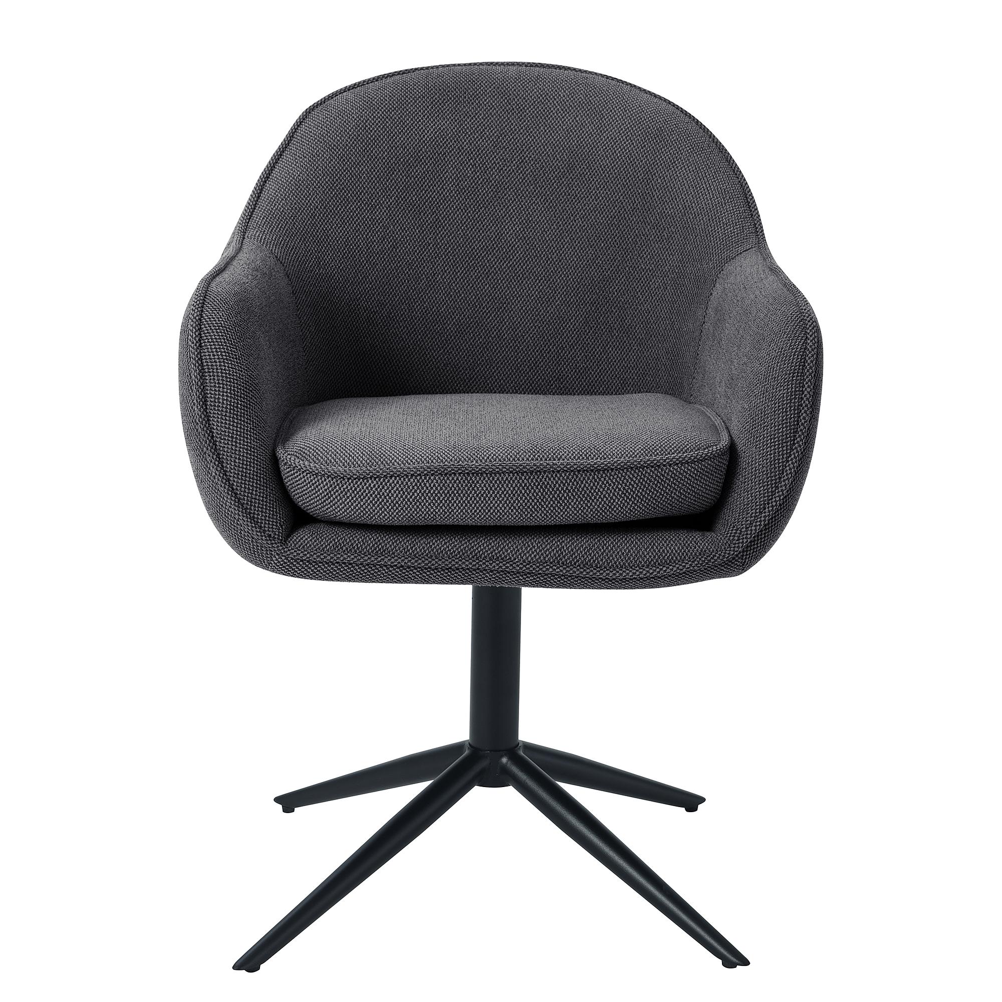 Armchair Swivel SANDO Set of 2 Anthracite 4