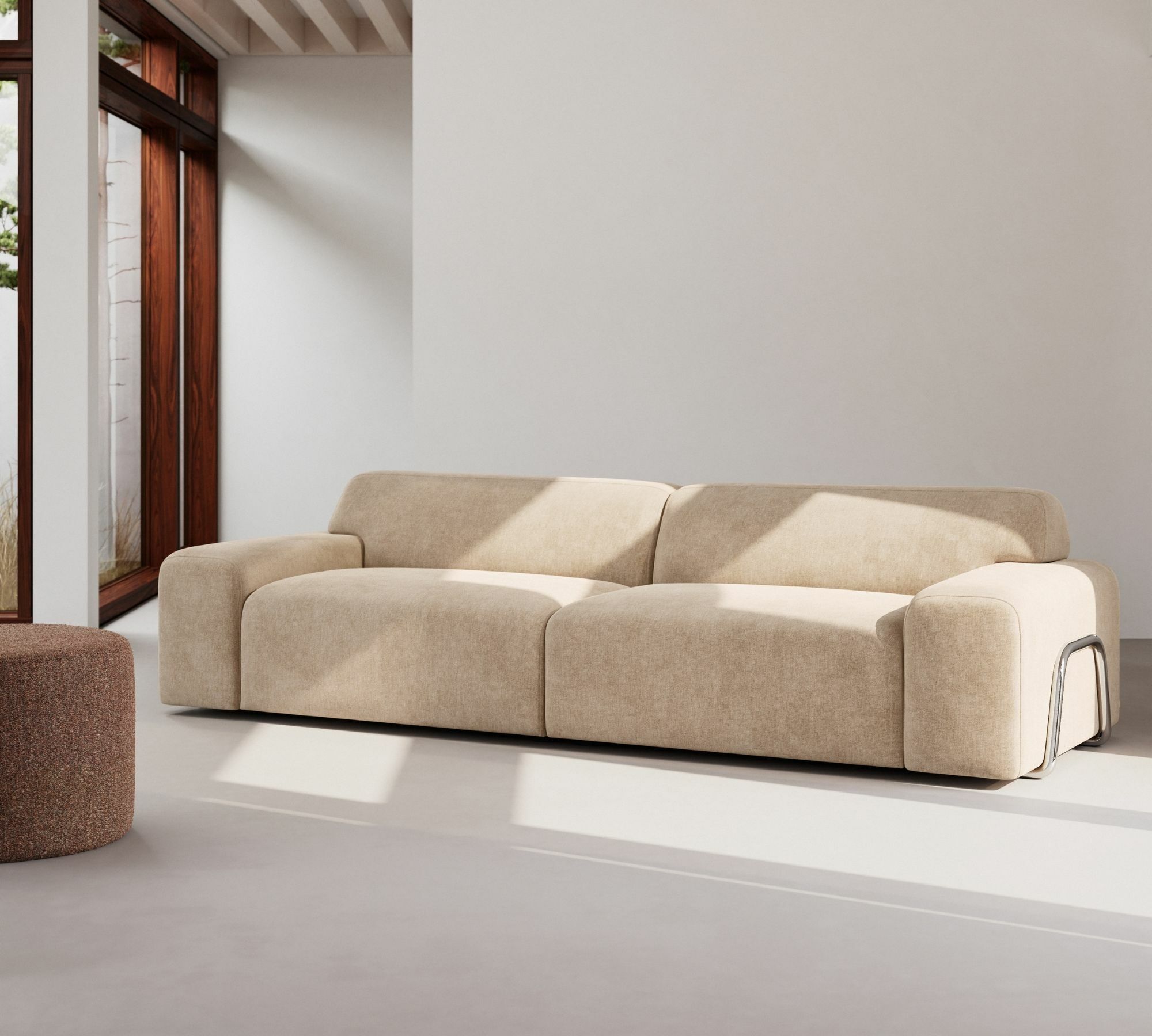 Gloria Sofa 3-Sitzer Velour Lux Petro 7