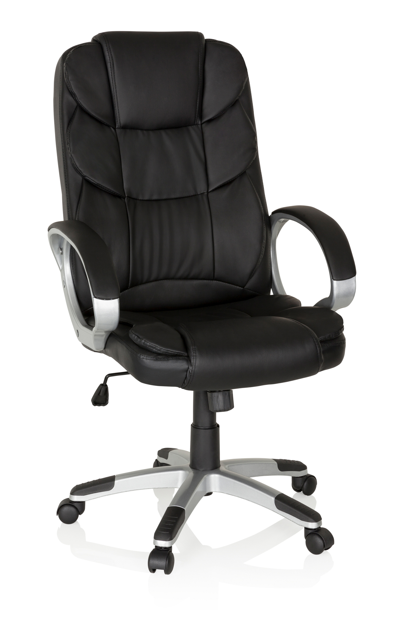 Office chair Faux leather Black 7