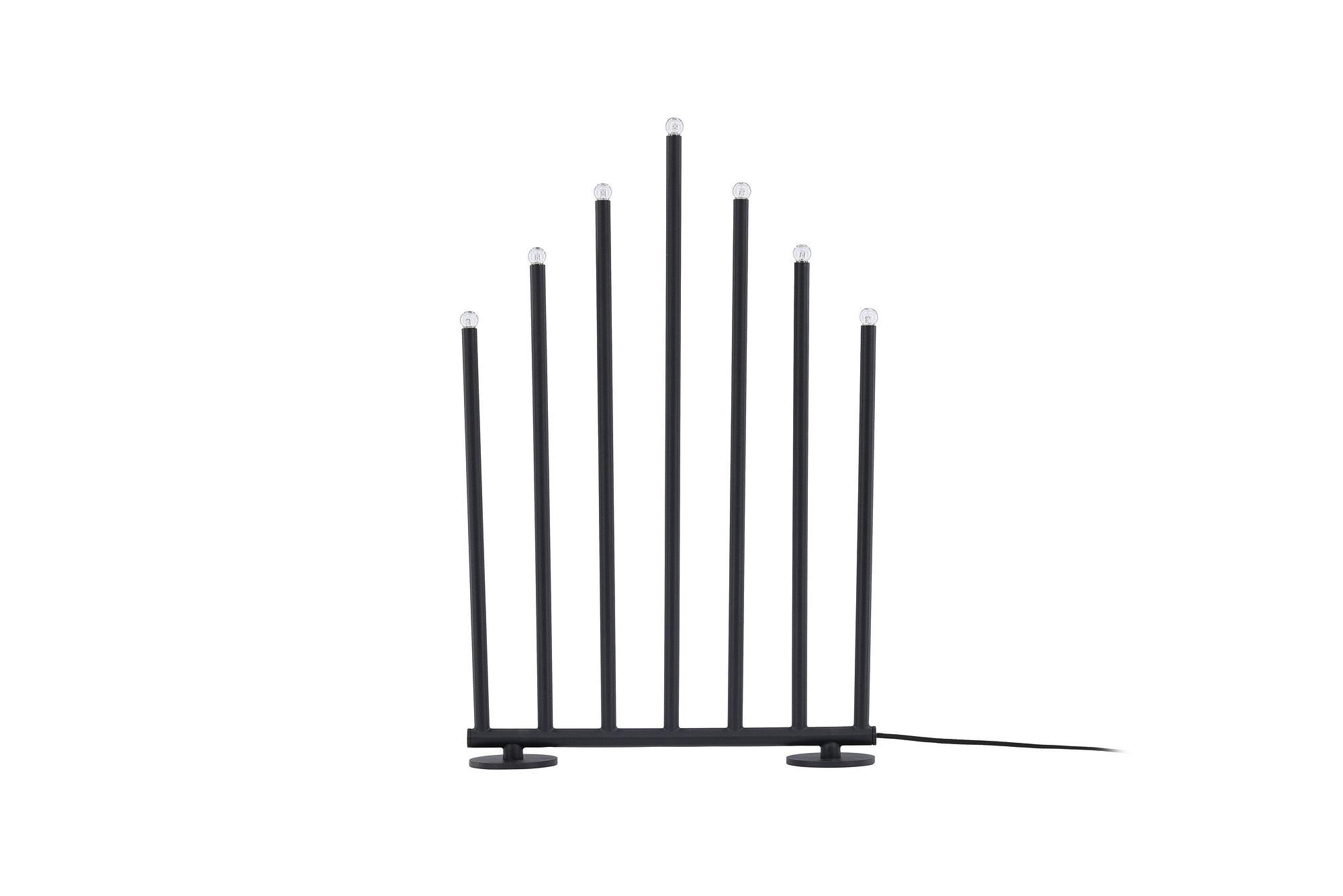 Björnfjället Candle holder Steel Matte Black 6