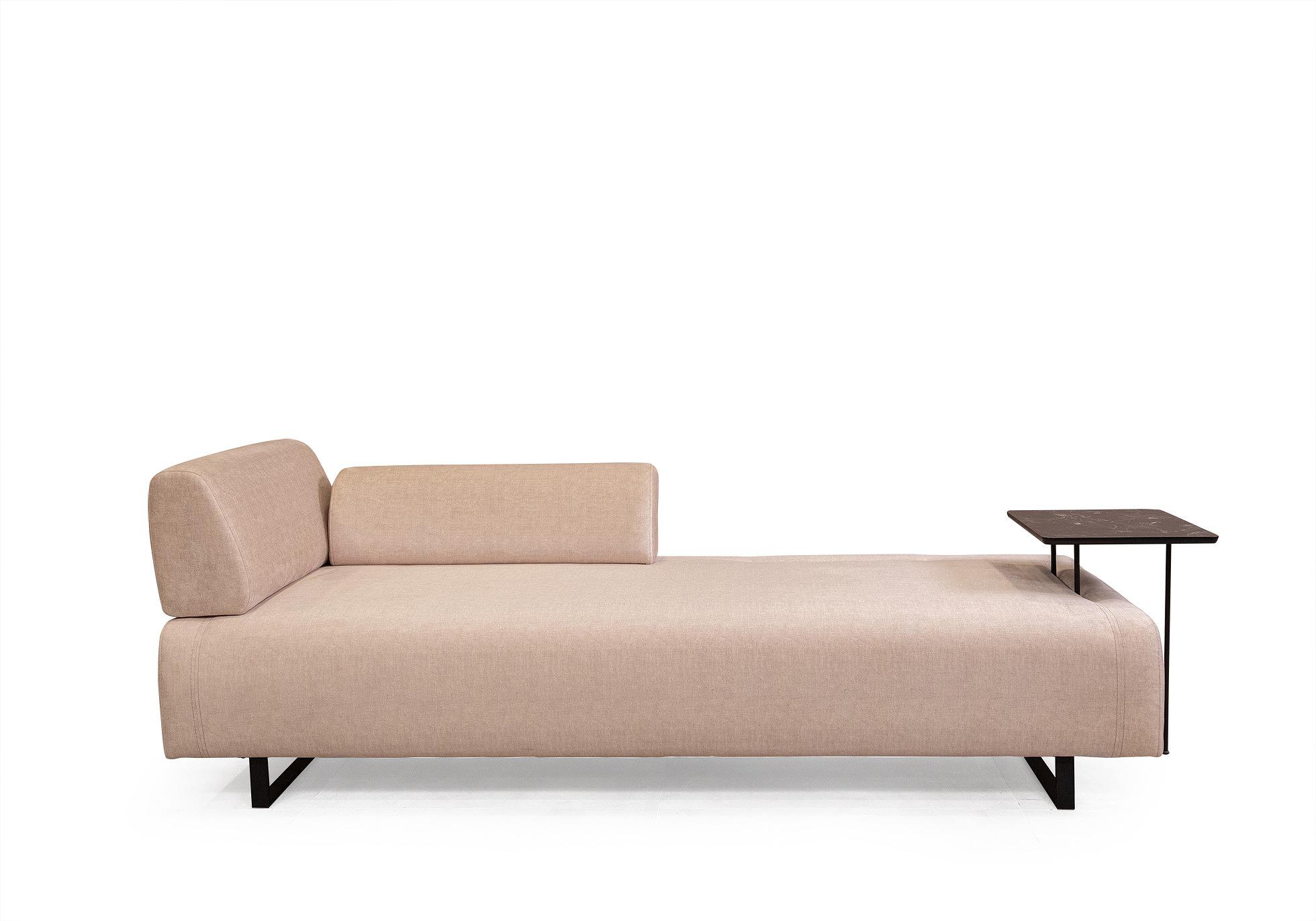 Infinity 3-Sitzer Sofa mit Beistelltisch Beige 4