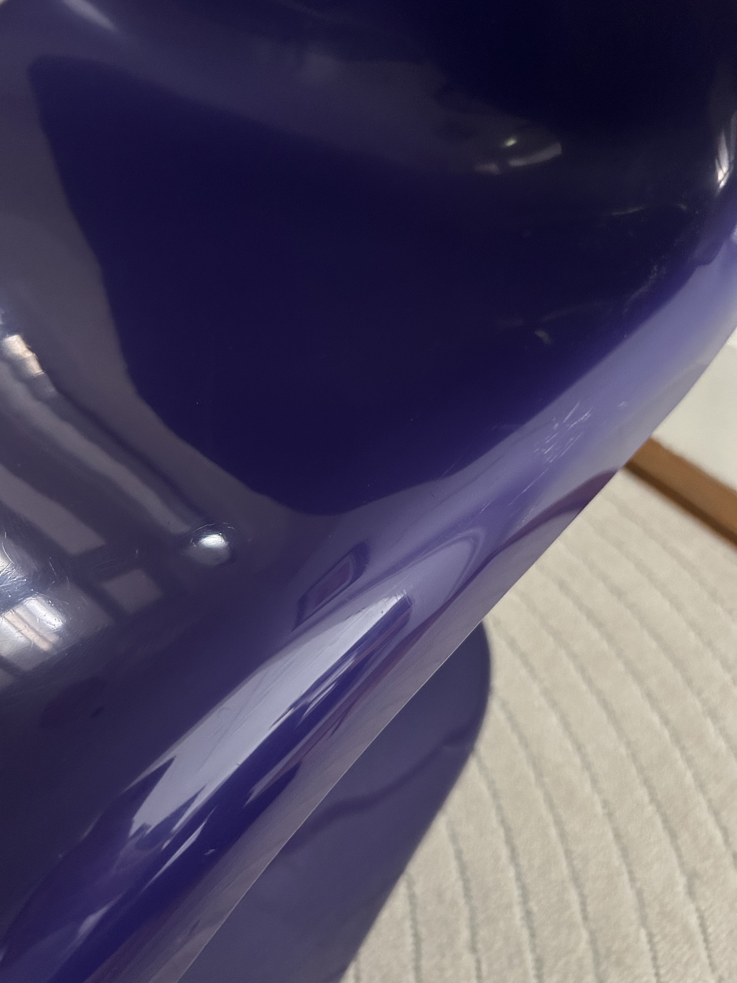 2x Panton Chair Kunststoff Violett 3