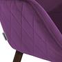 Bridget Sessel Samt Massivholz Violett 6