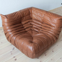 Togo Lounge Set 3-piece Pull-Up Leather Kentucky Brown 6