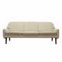 Sofa Textil Creme 1970er Jahre 0