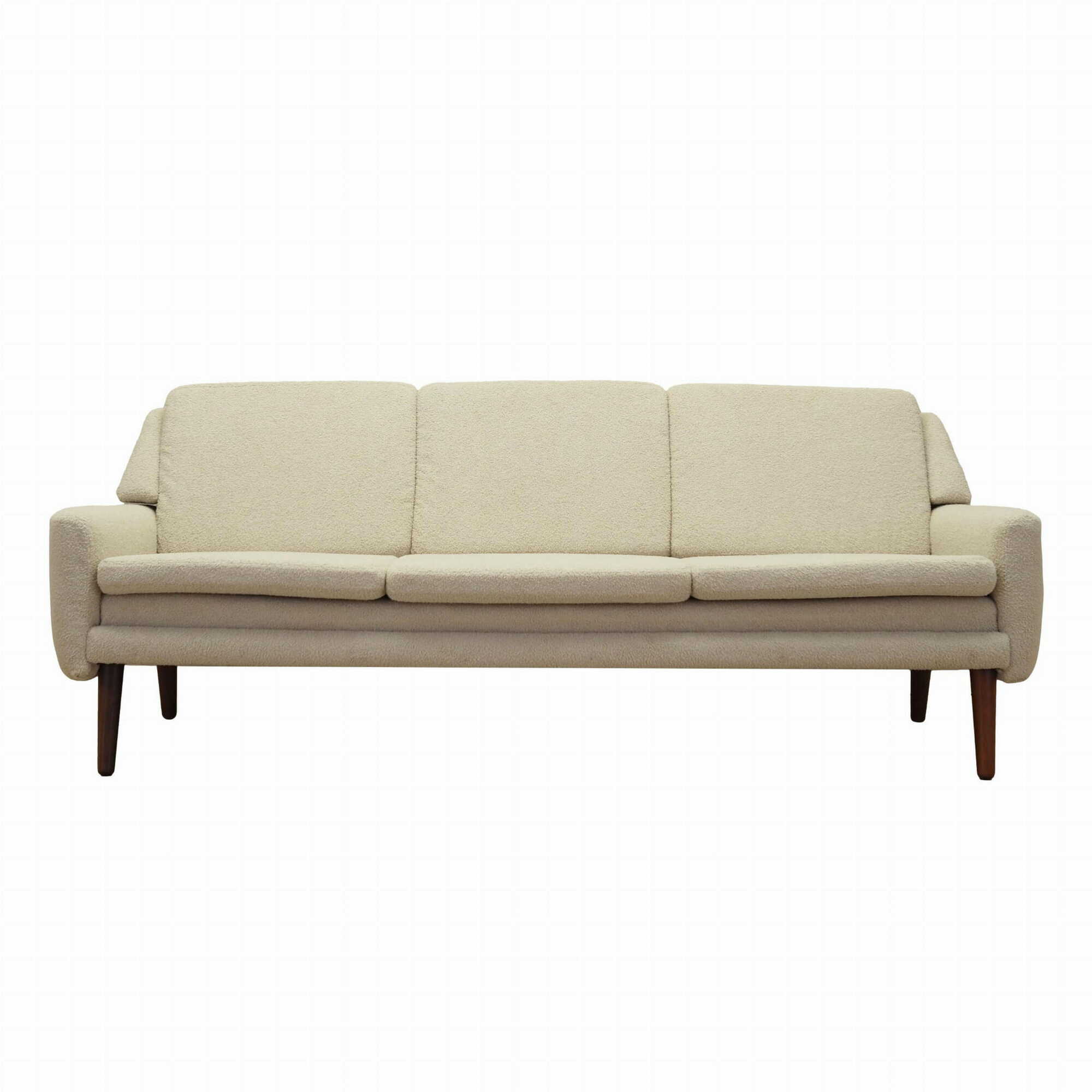 Sofa Textil Creme 1970er Jahre 0