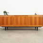 Vintage Sideboard Eschenholz Braun 1970er Jahre 1