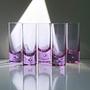 5x Vintage Longdrinkglas Kristall 1970er Jahre 2