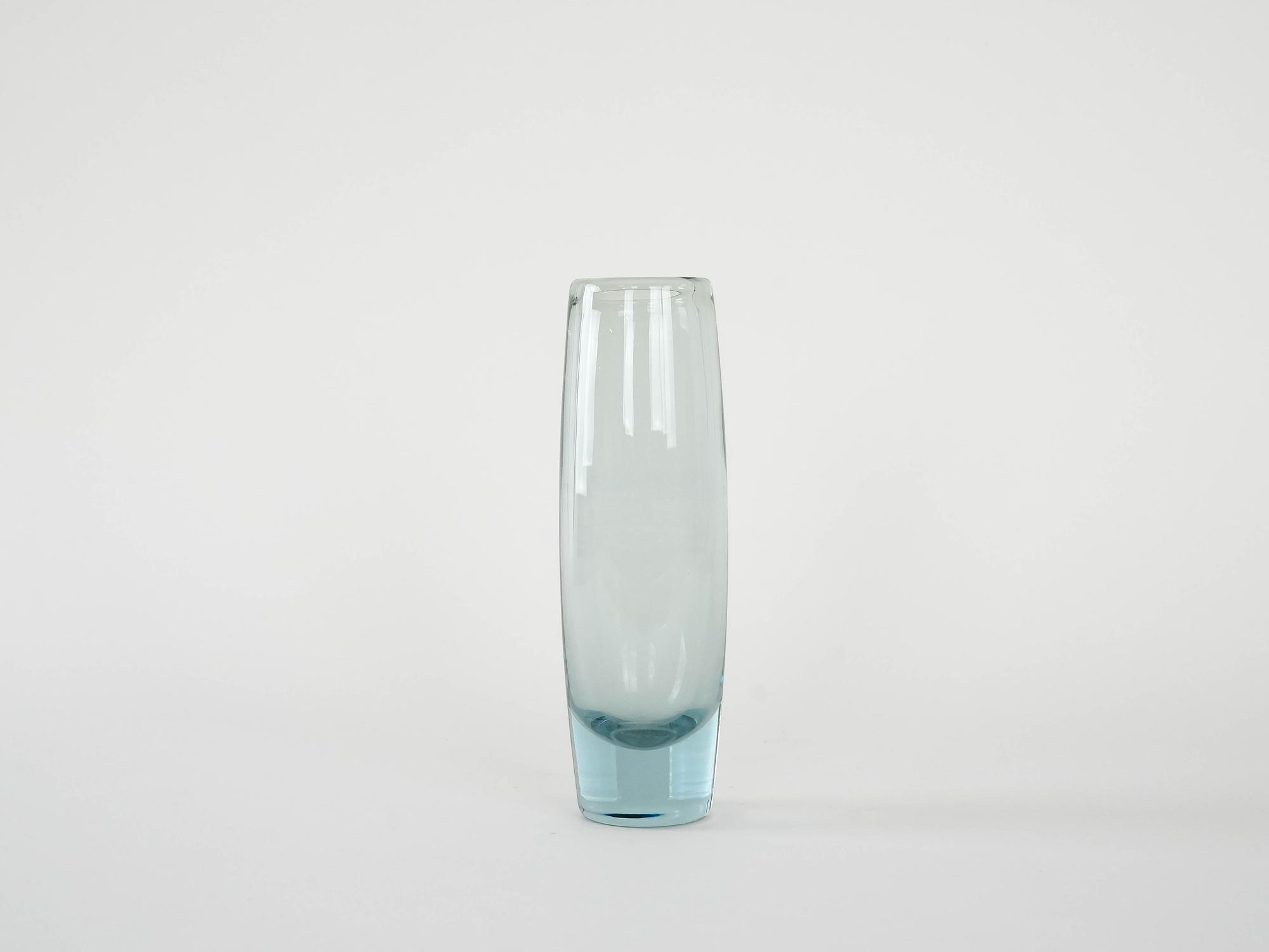 Glasvase Transparent 1950er Jahre 2