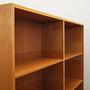 Vintage Bücherregal Eschenholz Braun 1960er Jahre 10