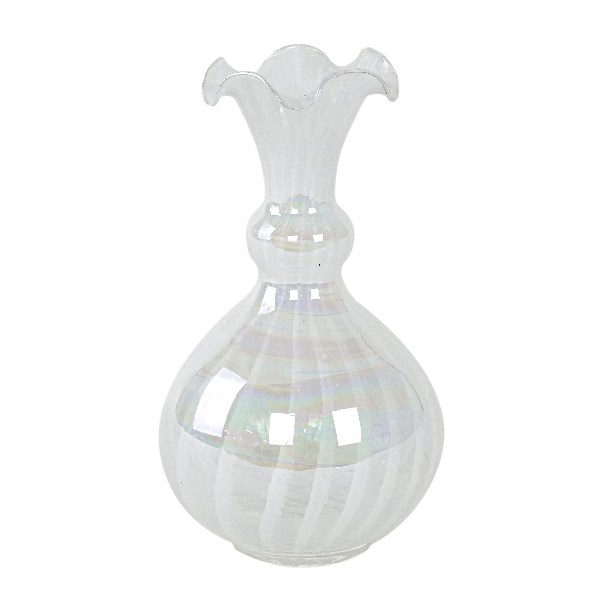 Glass vase White 1960s 0
