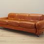 Sofa Leather Red 1970s 2