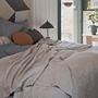 Gobi Tagesdecke Baumwolle Grau Gestreift 3