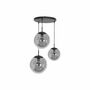 Bollique Pendant Lamp 3-light Iron Glass Black 2