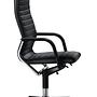 FS Management Drehstuhl Leder Chrom Schwarz 2