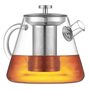 Teekanne Glas Edelstahl Transparent 1,5 Liter 0