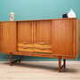 Vintage Highboard Teakholz Braun 1960er Jahre 5