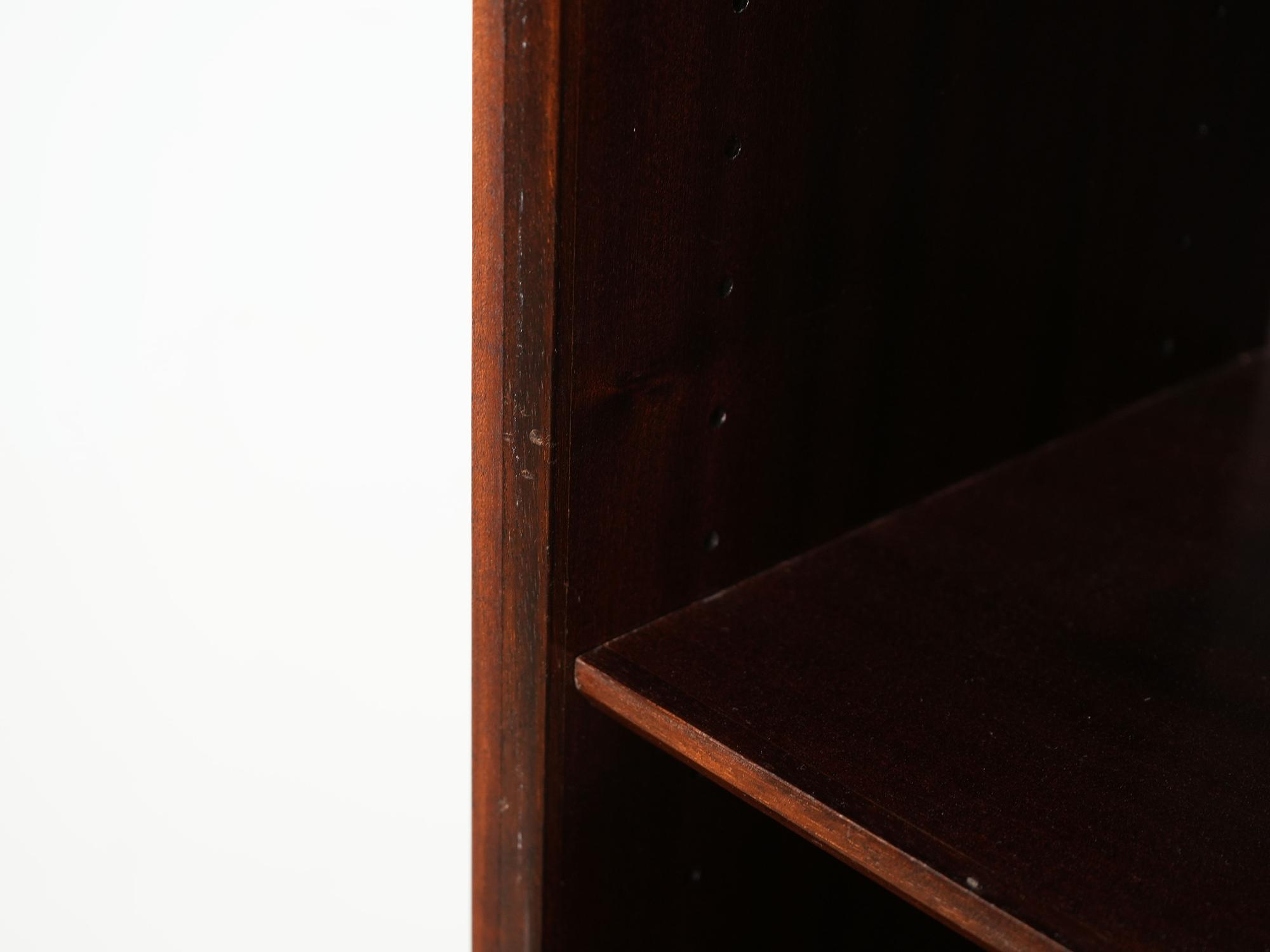 Mahogany bookcase 1970s 9