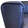 Carmo Sofa 3-Sitzer Leder Schwarz 8