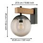 Wandleuchte Bufalata Typ B Stahl Glas 3