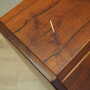 Vintage secretary desk, walnut wood, brown, 1960s 7