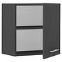 Wall cabinet 1 door Anthracite Height: 50 cm 4