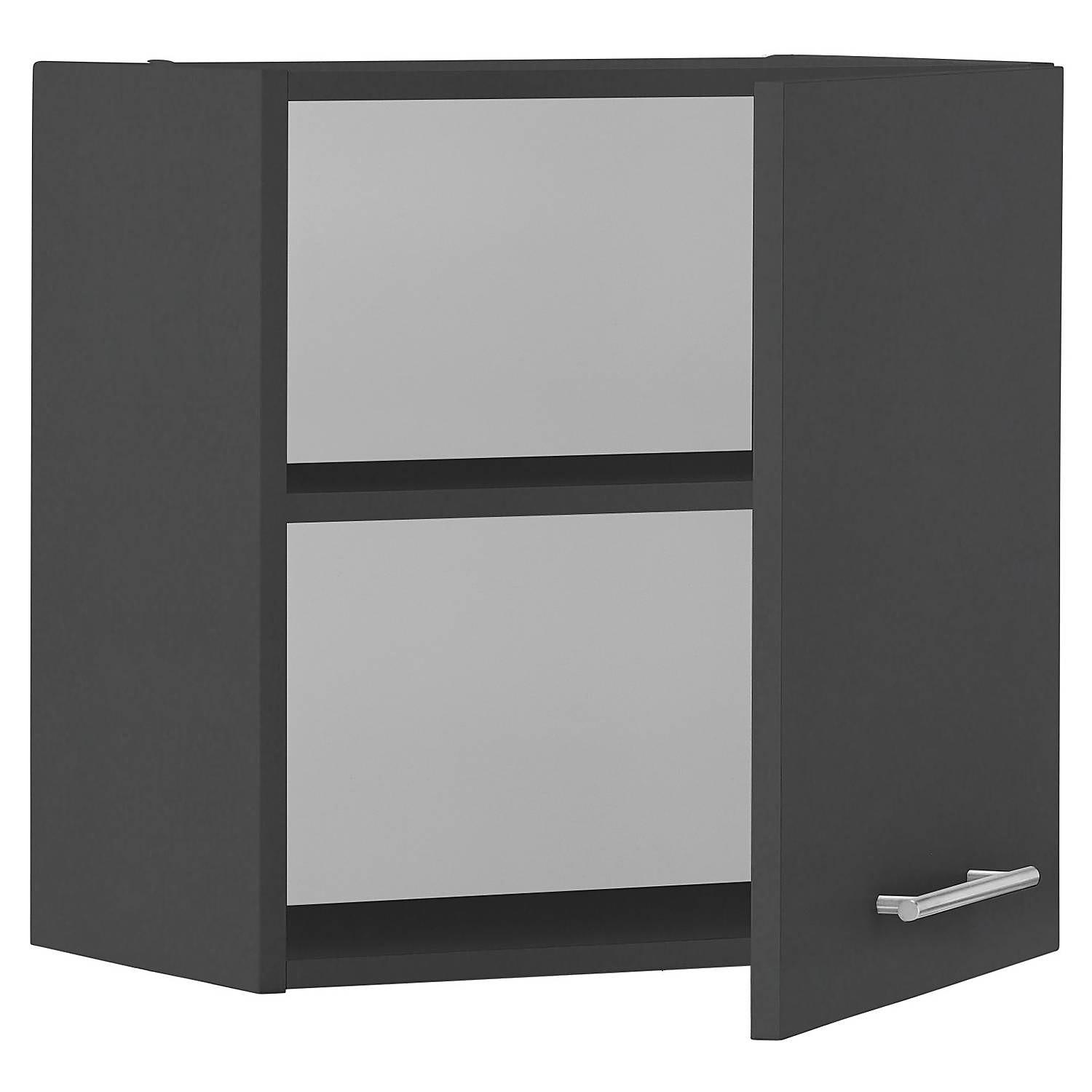 Wall cabinet 1 door Anthracite Height: 50 cm 4