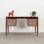 Vintage Desk Teak Wood Brown 1960s 1