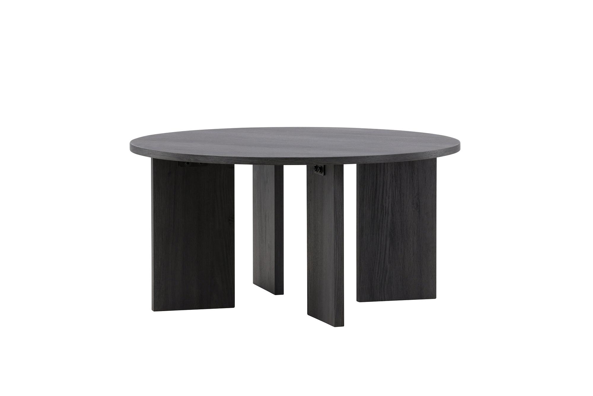 Askerön Couchtisch FSC Schwarz ⌀80cm 4