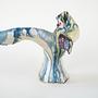 Ceramic bird sculpture Multicolored 1970s 5