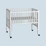 Höhenverstellbares Kleinkind-Beistellbett Buchenholz Weiß 0