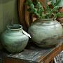 Handmade pot ceramic green 3