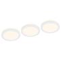 3x LED-Einbauleuchte Sleek Weiß 0
