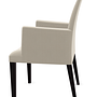 Anna Armchair Leather Beechwood White 2