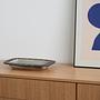 Ceramic plate Brown 1960s 1