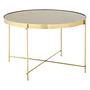 Allure Runder Beistelltisch Spiegel Gold 0