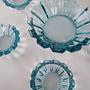 Glass bowl set Transparent 1970s 4