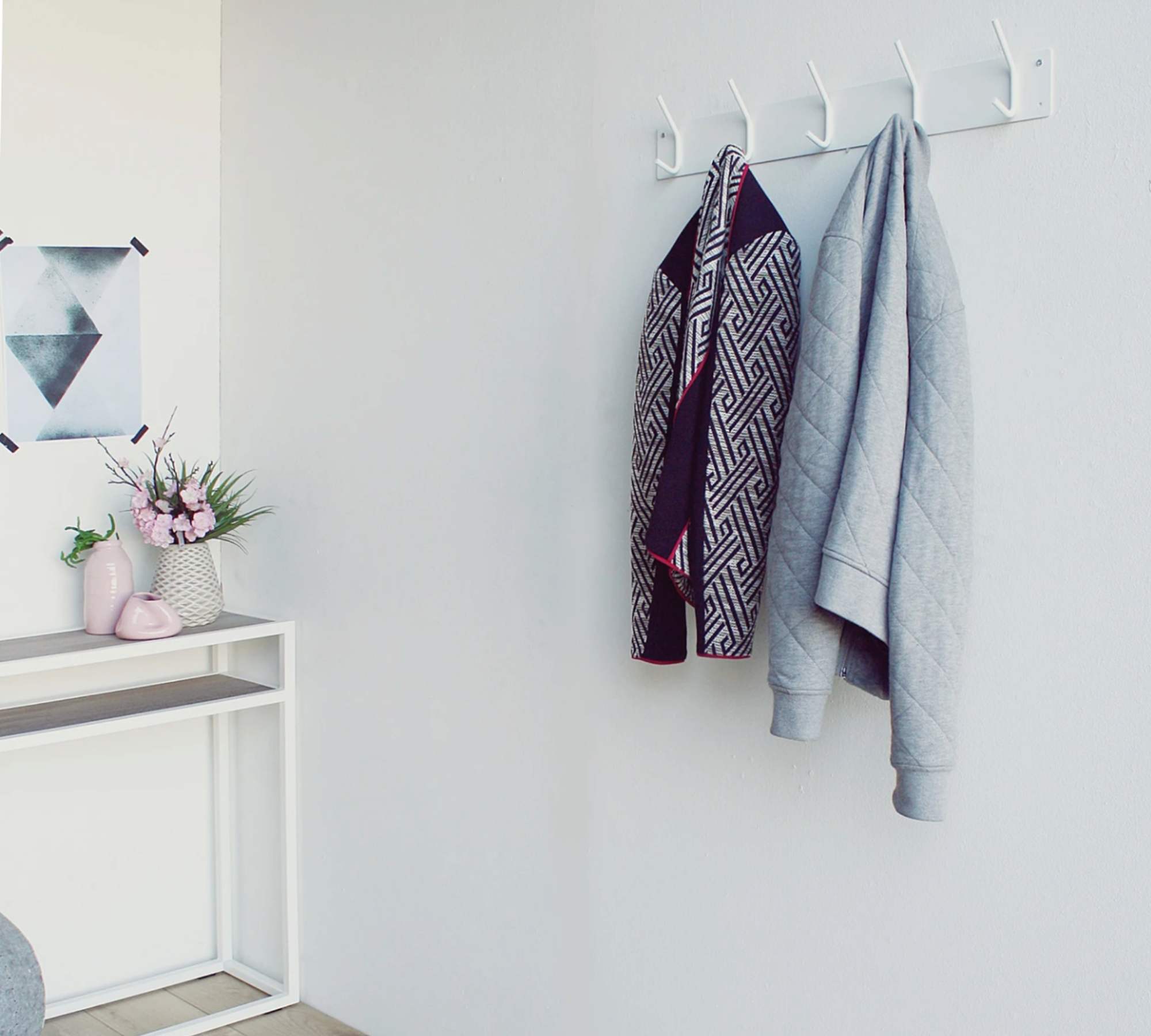 Coat rack metal White 2