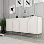 Lyon 80 Console Cream Gold Wood Veneer 3