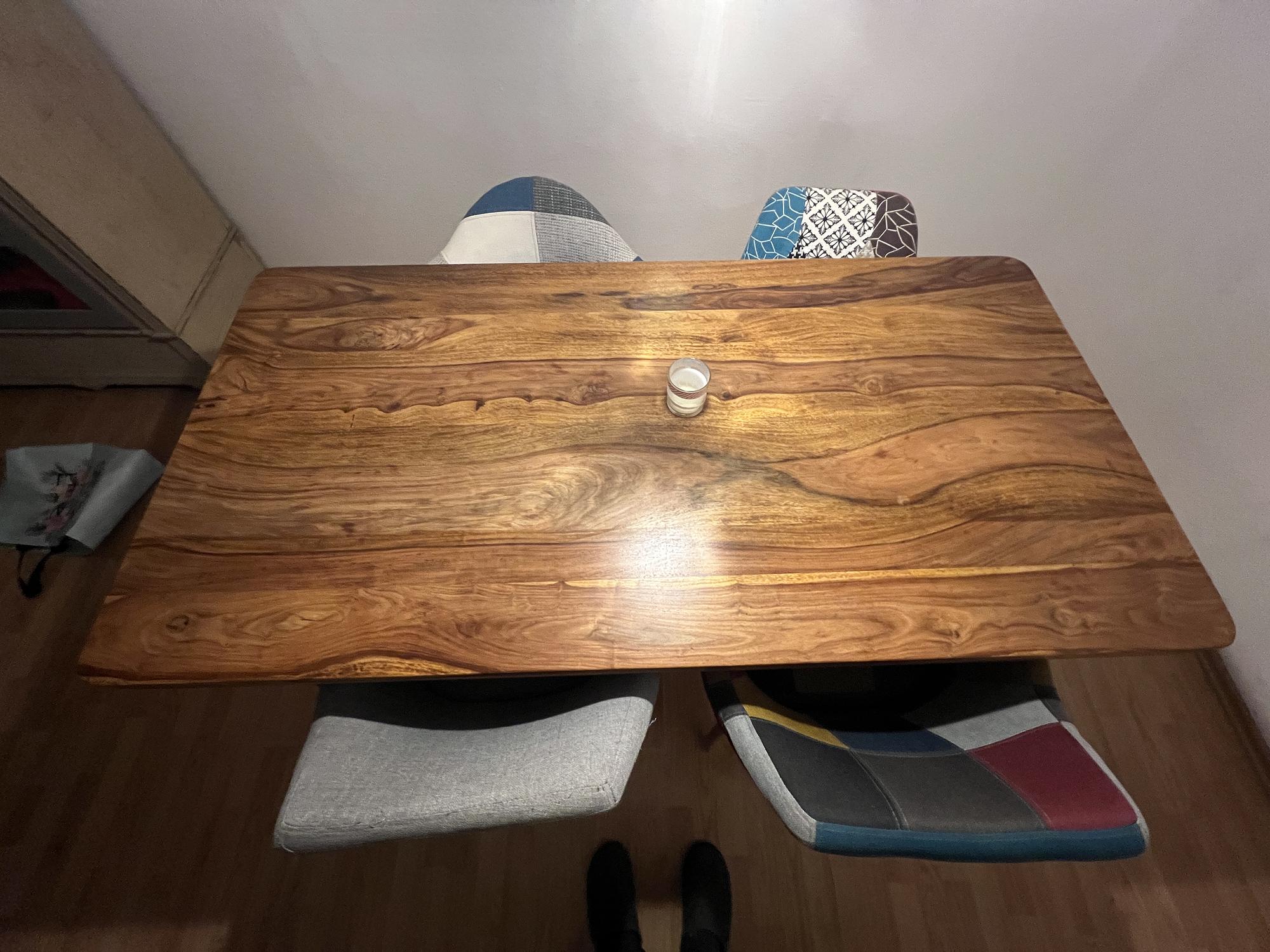 Dining table Oak Hairpin Legs Brown 3