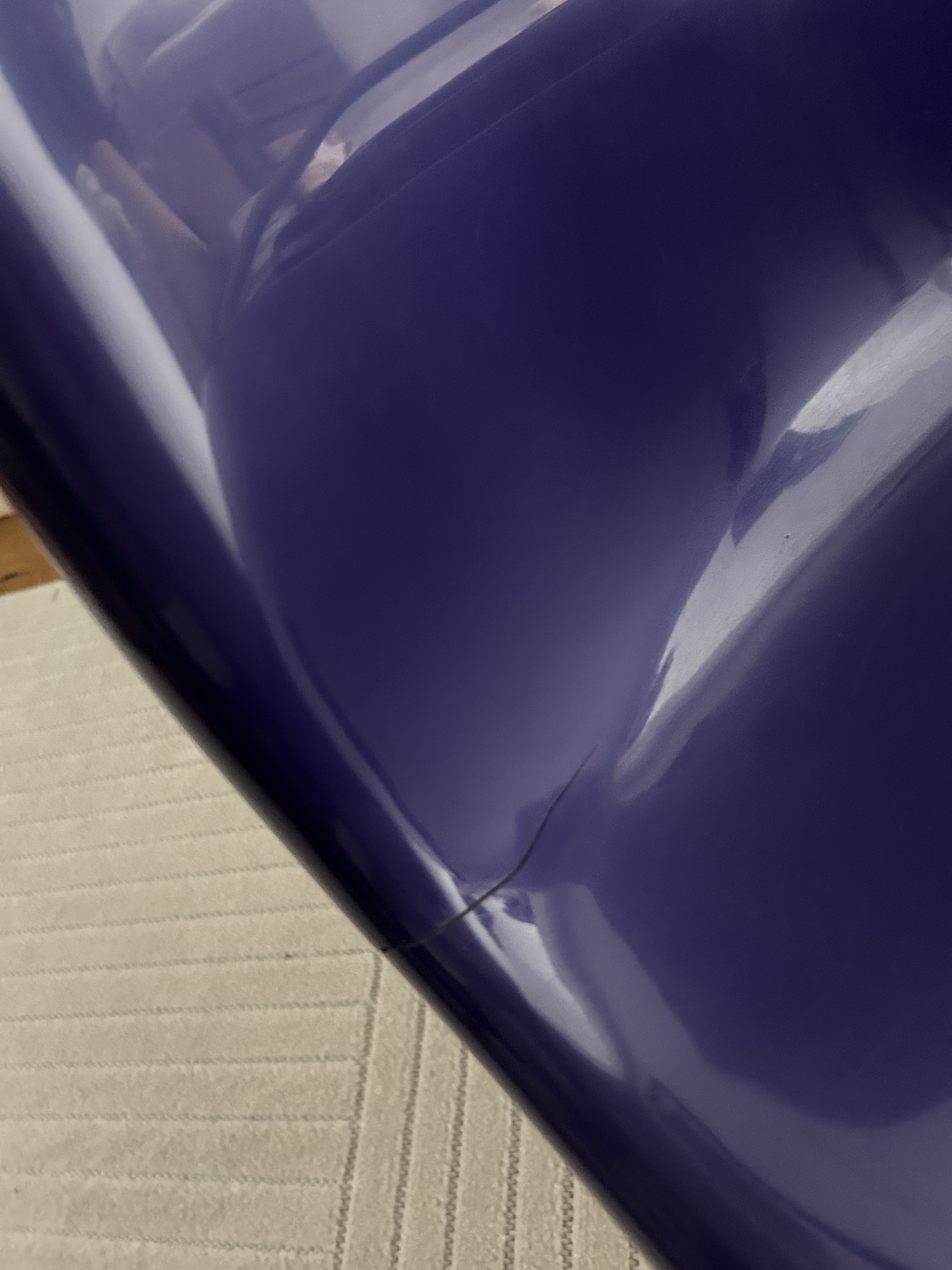 2x Panton Chair Kunststoff Violett 4
