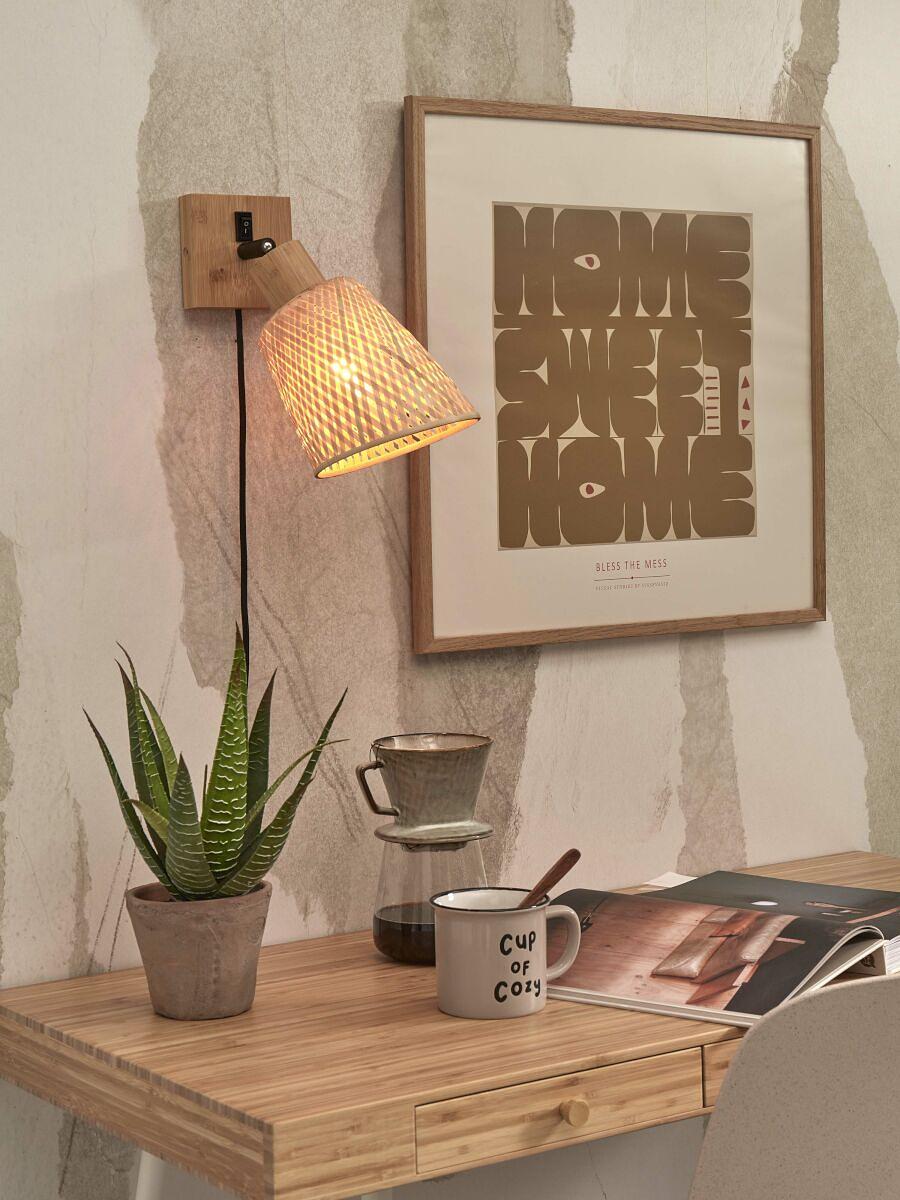 Wandleuchte Java Bambus Beige  2