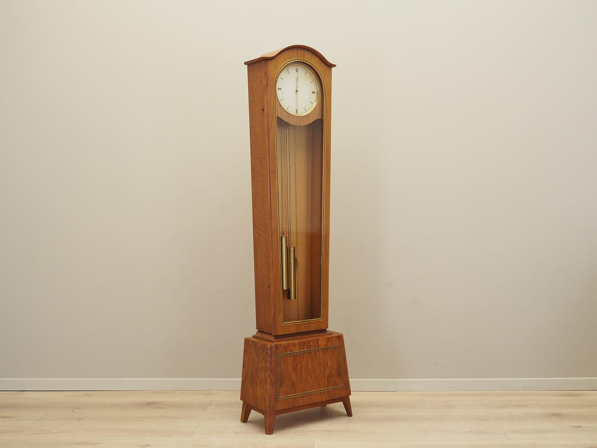 Vintage grandfather clock pine wood 2
