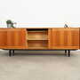 Vintage Sideboard Eschenholz Braun 1970er Jahre 2