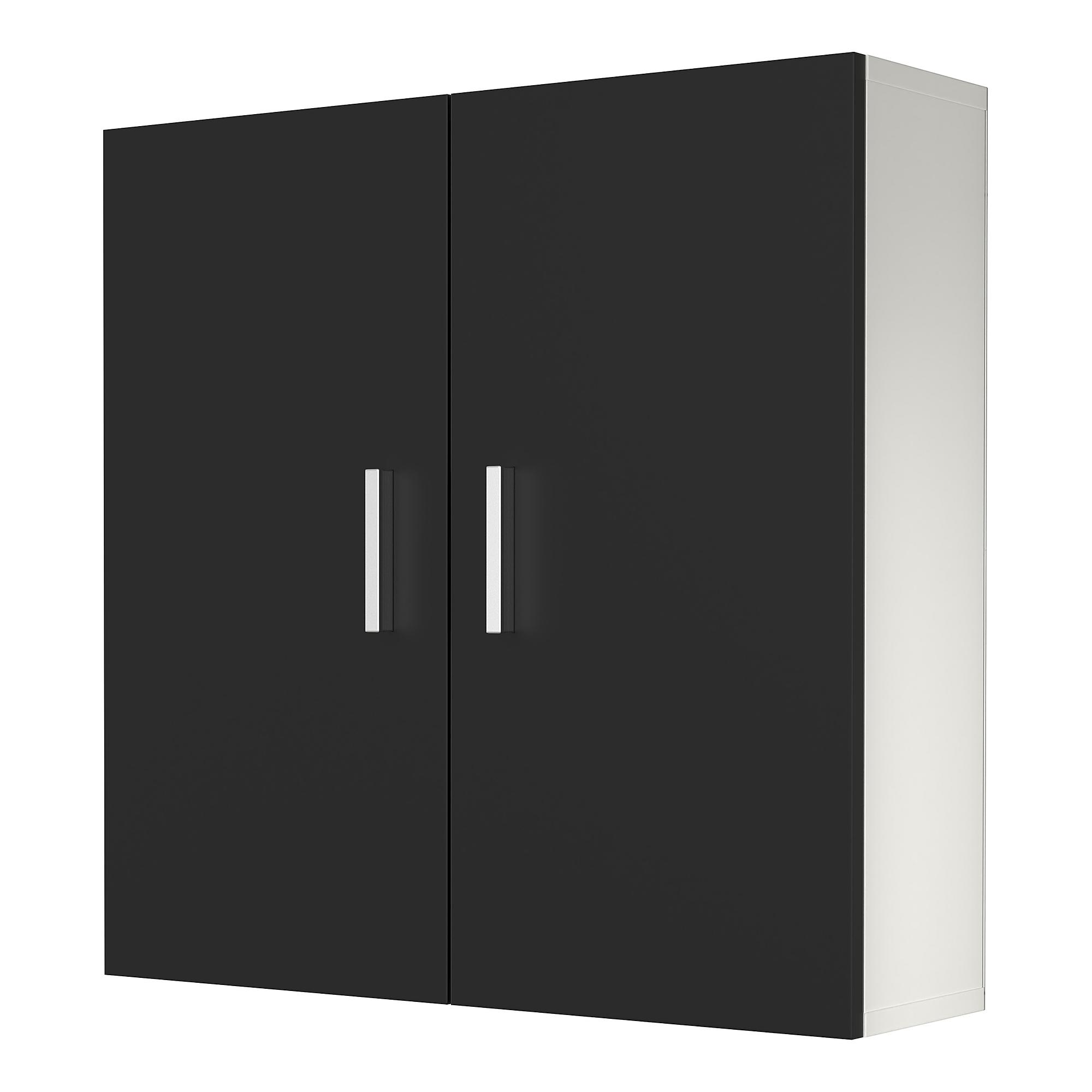 Zalo Wall Cabinet White Black 0
