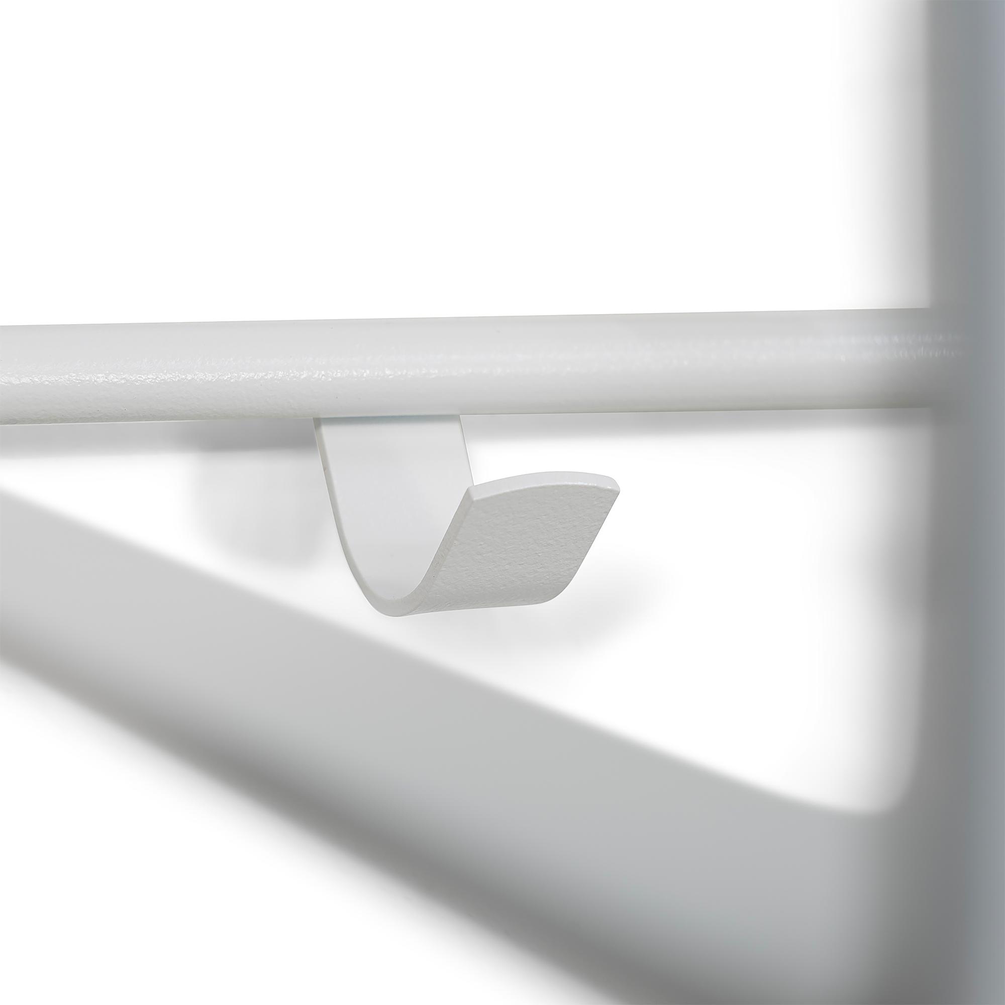 Welbeck Wandgarderobe Metall Weiß 4