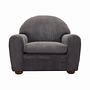 Armchair Velvet Grey 1980s 0